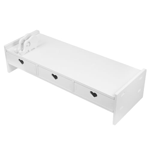 Homoyoyo Monitorerhöhung mit Weißer Schreibtisch Organizer für Tastatur und Bürobedarf Platzsparender Computerständer für Laptop und Bildschirm Ergonomische Bildschirmerhöhung für Home Homoyoyo Monitorerhöhung mit Weißer Schreibtisch Organizer für Tastatur und Bürobedarf Platzsparender Computerständer für Laptop und Bildschirm Ergonomische Bildschirmerhöhung für Home von Homoyoyo