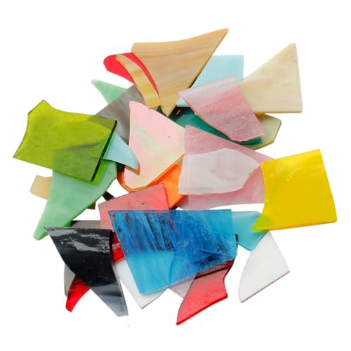 Homoyoyo Mosaikfliesen Aus Glas Für DIY-projekte Heimdekor Und Garten Bunte Glasstücke Zum Basteln Und Dekorieren von Homoyoyo