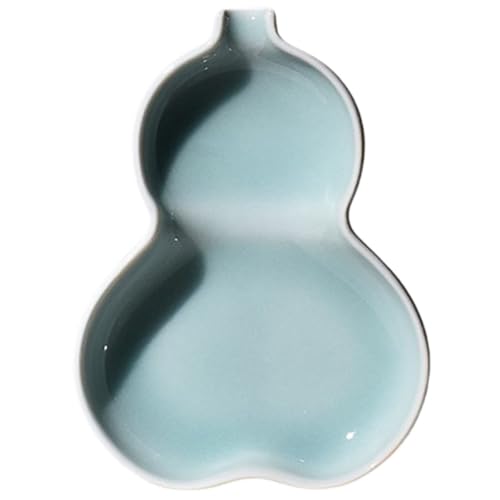 Homoyoyo Multifunktionale Chinesische Kalligrafie Tintendose im Kürbisdesign Dekorative Kompakte Keramik Tintenplatte Pinselhalter und Wasserschale für Schüler und Künstler von Homoyoyo