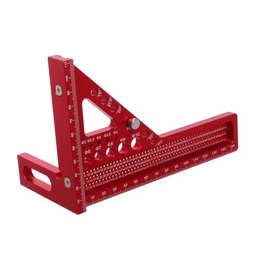Homoyoyo Multifunktionaler Aluminiumlegierung Holzhandwerk Präzisions- Gehrungswinkel mit Verdecktem Pin Ergonomisch für Schreiner Ingenieure Homoyoyo Multifunktionaler Aluminiumlegierung Holzhandwerk Präzisions- Gehrungswinkel mit Verdecktem Pin Ergonomisch für Schreiner Ingenieure von Homoyoyo