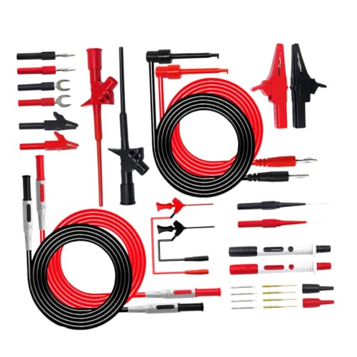 Homoyoyo Multimeter Testsonden Bananenstecker Krokodilklemmen Elektrisches Prüfwerkzeug Kit für Heim Büroreparatur Langlebig Zuverlässig Robust Homoyoyo Multimeter Testsonden Bananenstecker Krokodilklemmen Elektrisches Prüfwerkzeug Kit für Heim Büroreparatur Langlebig Zuverlässig Robust von Homoyoyo