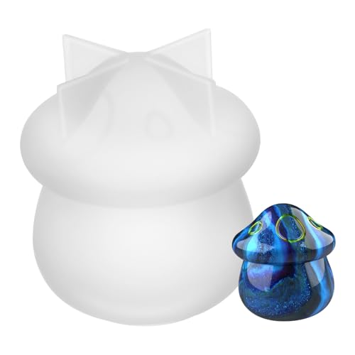 Homoyoyo Mushroom Silikonform für Harz Kleiner Aufbewahrungstopf mit Deckel Einfache Entformung für Diy Dekoration Hitzebeständig Niedliches Design Leicht zu Reinigen Homoyoyo Mushroom Silikonform für Harz Kleiner Aufbewahrungstopf mit Deckel Einfache Entformung für Diy Dekoration Hitzebeständig Niedliches Design Leicht zu Reinigen von Homoyoyo