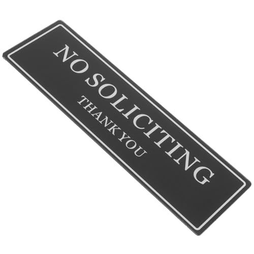 Homoyoyo No Soliciting Acrylschild für Haustür und Fenster Dekoratives Schild zur Wahrung Privatsphäre Installieren Entfernen für Wohn und Geschäftsräume Homoyoyo No Soliciting Acrylschild für Haustür und Fenster Dekoratives Schild zur Wahrung Privatsphäre Installieren Entfernen für Wohn und Geschäftsräume von Homoyoyo
