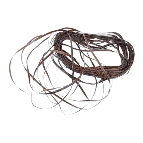 Homoyoyo PE Rattan Flechtmaterial Flexibel Kaffeebraun Geprägt Für DIY Gartenmöbel Korb Reparatur Patio Stuhl Zubehör von Homoyoyo