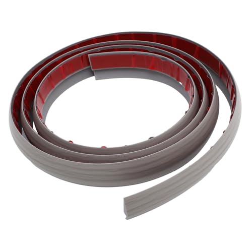 Homoyoyo PVC Boden Übergangsleiste Selbstklebend Teppich zu Fliesen Türschwelle Abschlussschiene Rutschfest Zuschneidbar Holzoptik für Teppich und Vinyl Bodenbelag von Homoyoyo