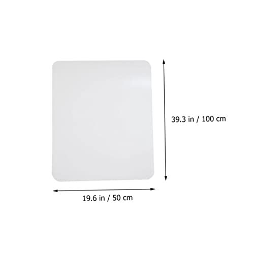 Homoyoyo PVC Bodenschutzmatte Transparent rutschfest Wasser Ölbeständig Kratzschutz für Harte Böden Wie Parkett Laminat Fliesen Geeignet für Bürostühle und Möbel von Homoyoyo