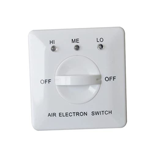 Homoyoyo Panel Fan Controller Drei Geschwindigkeits Regler für Zentrale Klimaanlage Weiß Temperaturregelung für Fancoils Robustes Feuerfestes PC Gehäuse zur Anpassung Des Luftstroms Homoyoyo Panel Fan Controller Drei Geschwindigkeits Regler für Zentrale Klimaanlage Weiß Temperaturregelung für Fancoils Robustes Feuerfestes PC Gehäuse zur Anpassung Des Luftstroms von Homoyoyo