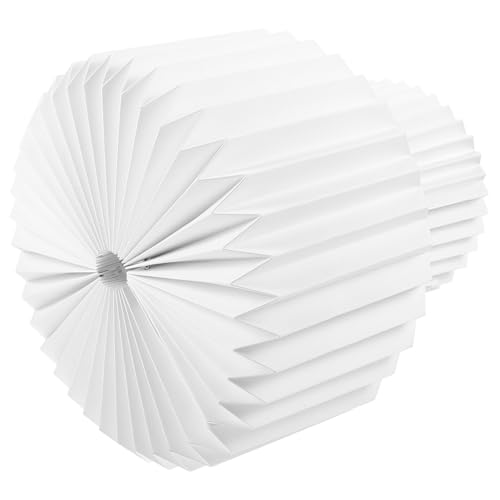 Homoyoyo Papier Lampenschirm Faltbar DIY Party Hängelampe Lampenschirm Lampenabdeckung für Schlafzimmer Vielseitig Dekorativ Warmes Licht Papier metall material Rustikaler Stil von Homoyoyo