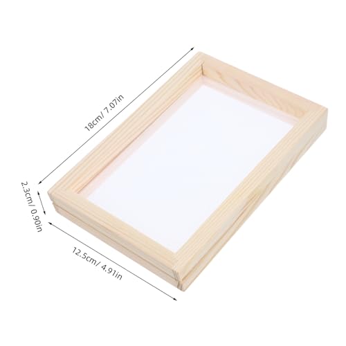 Homoyoyo Papierherstellungsrahmen Holz DIY Materialpaket mit Robustem Sieb Mehrzweck Holzrahmen für Traditionelle Papierkunst und Nachhaltiges Basteln von Homoyoyo