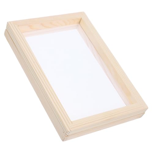 Homoyoyo Papierschöpfrahmen Holz DIY Bastelset für Handgeschöpftes Papier Robustes Langlebiges Holzmaterial Einfach zu Bedienen für Kreative Papierherstellung Homoyoyo Papierschöpfrahmen Holz DIY Bastelset für Handgeschöpftes Papier Robustes Langlebiges Holzmaterial Einfach zu Bedienen für Kreative Papierherstellung von Homoyoyo