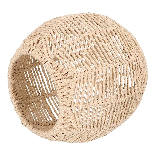 Homoyoyo Pendelleuchte Rattan Imitation Lampenschirm für Deckenleuchte und Stehleuchte Handgefertigter Papier Lampenschirm für Schlafzimmer Wohnzimmer und Restaurants von Homoyoyo
