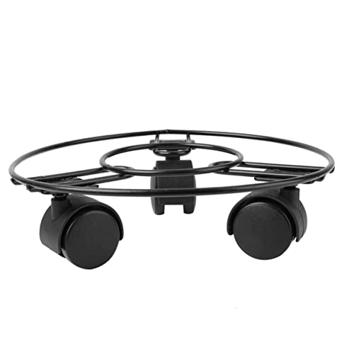 Homoyoyo Pflanzenroller Rund 25 cm Aus Metall – Hochwertiger Pflanzenständer Mit Rädern - Beweglicher Untersetzer Für Blumentöpfe - Ideal Für Topfpflanzen Im Garten Oder Auf Der Terrasse von Homoyoyo