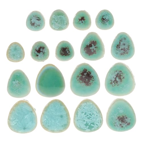 Homoyoyo Porzellan Mosaikfliesen Pack Grün Unregelmäßig Geformt DIY Bastelstücke für Blumenübertöpfe Schmuckanhänger Kreative Dekoration Handarbeit Homoyoyo Porzellan Mosaikfliesen Pack Grün Unregelmäßig Geformt DIY Bastelstücke für Blumenübertöpfe Schmuckanhänger Kreative Dekoration Handarbeit von Homoyoyo