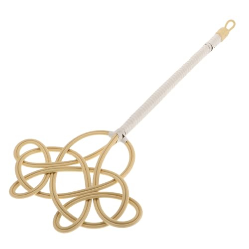 Homoyoyo Praktischer Quilt Duster mit Langem Griff Kunststoff Staubwedel mit Geflochtenem Rattan Design Effiziente Staubentfernung für Teppiche Decken und Heimtextilien Langlebiges von Homoyoyo
