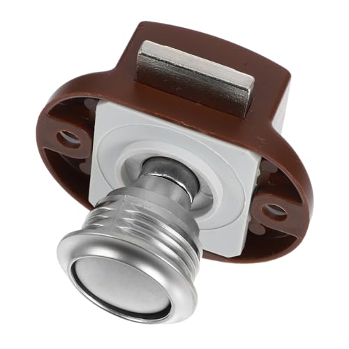 Homoyoyo Push Button Latch Türschloss für Wohnmobil und Boot Druckknopf Verriegelung für Schrank Schublade Einfache Montage Zuverlässige Vielseitig Einsetzbar Perlnickel Bn von Homoyoyo