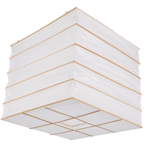 Homoyoyo Quadratischer Faltbarer Papier Lampenschirm Eleganter Lampenüberzug aus Hochwertigem Papier Dekorative Hängeleuchte und Schreibtischlampen Zubehör Einfache Montage Langlebig Homoyoyo Quadratischer Faltbarer Papier Lampenschirm Eleganter Lampenüberzug aus Hochwertigem Papier Dekorative Hängeleuchte und Schreibtischlampen Zubehör Einfache Montage Langlebig von Homoyoyo