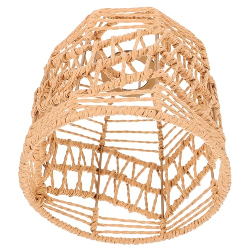 Homoyoyo Rattan Gewebter Lampenschirm für Pendelleuchten Rustikaler Dekorationsschirm Geeignet für Schlafzimmer Wohnzimmer Restaurant und Hotel Langlebig und von Homoyoyo
