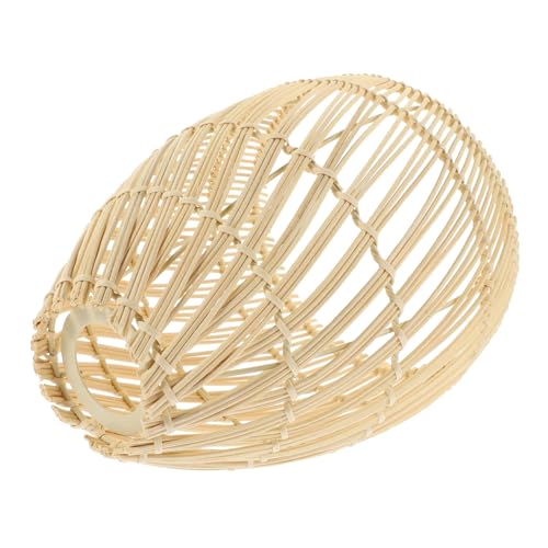 Homoyoyo Rattan Lampenschirm Handgewebt Ersatzschirm für Pendelleuchte Robuste Verarbeitung Rattan Dekorativer Lampenschirm für Wohnzimmer Esszimmer Restaurant Moderner Boho Stil von Homoyoyo