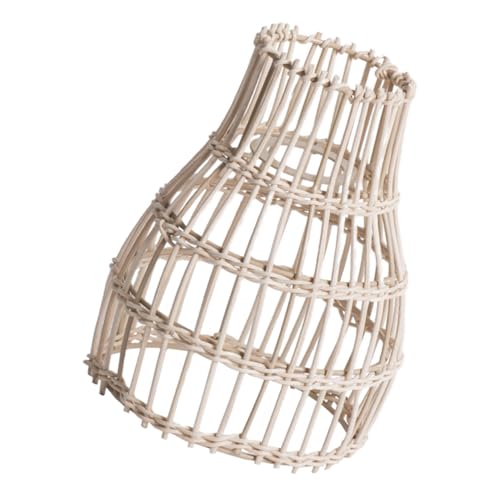 Homoyoyo Rattan Lampenschirm Handgewebt Robust Deckenlampe Lampenschirm Für Pendelleuchte Wohnzimmer Büro Dekoration Homoyoyo Rattan Lampenschirm Handgewebt Robust Deckenlampe Lampenschirm Für Pendelleuchte Wohnzimmer Büro Dekoration von Homoyoyo