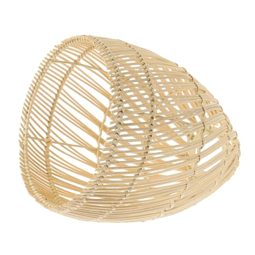Homoyoyo Rattan Lampenschirm Handgewebt Robustes Ersatzteil für Pendelleuchte Dekorativer Lampenschirm Rattan Langlebig und Formstabil für Wohnzimmer Esszimmer Büro und Restaurant von Homoyoyo