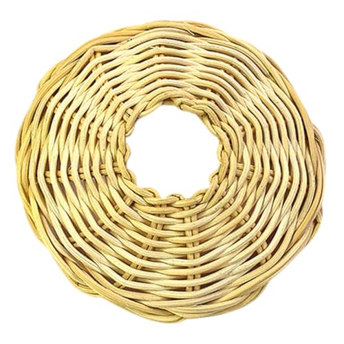 Homoyoyo Rattan Lampenschirm Pendelleuchte Naturgeflecht Lichtabdeckung für Wohnzimmer Esszimmer Restaurant Vintage Stil Warmes von Homoyoyo