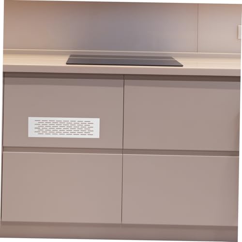 Homoyoyo Rechteckiges Lüftungsgitter aus Aluminiumlegierung für Schuhschrank und Möbel Verstellbares Luftventilationsloch Langlebiges Metall Lamellen Design Silberfarben von Homoyoyo