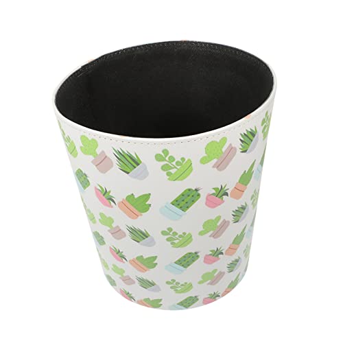 Homoyoyo Retro Stil Abfalleimer Dekorativer Aufbewahrungseimer aus PU Leder Wasserabweisend Vintage Papierkorb für Zuhause Büro und Bad Kreatives Design mit Schönen Mustern Homoyoyo Retro Stil Abfalleimer Dekorativer Aufbewahrungseimer aus PU Leder Wasserabweisend Vintage Papierkorb für Zuhause Büro und Bad Kreatives Design mit Schönen Mustern von Homoyoyo