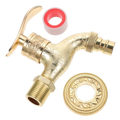 Homoyoyo Retro Waschmaschinen Wasserhahn aus Robustem Zinklegierung Einzeln mit Antikem Design Schnellem Wasserfluss und Langlebigem Kaltwasserhahn für Badezimmer und Haushaltszubehör Homoyoyo Retro Waschmaschinen Wasserhahn aus Robustem Zinklegierung Einzeln mit Antikem Design Schnellem Wasserfluss und Langlebigem Kaltwasserhahn für Badezimmer und Haushaltszubehör von Homoyoyo