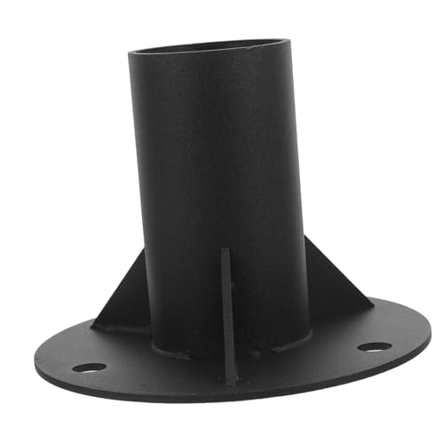 Homoyoyo Robuste Metall Geländerflansch Bodenbasis für Pfosten Design für Zäune Briefkästen und Geländer Stabile und Einfache Montage Vielseitig Einsetzbar für Schnelle Installation von Homoyoyo