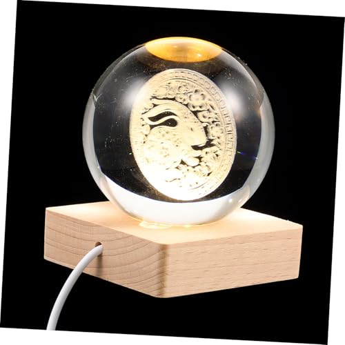 Homoyoyo Romantische Kristallkugel Nachtlampe mit USB Hasenmotiv Dimmbares Warmes Licht Dekorative Tischleuchte für Schlafzimmer Wohnzimmer und Büro Stimmungsvolle Atmosphärebeleuchtung von Homoyoyo