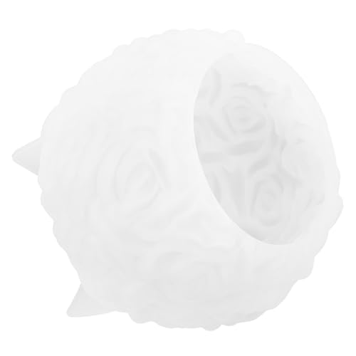 Homoyoyo Rosenblüten Kerzengießform Silikonform Flexibel für DIY Duftkerzen Valentinstag Blumen Kerzenformen zum Gießen Blütenkerzenform Sicher Bpa Frei von Homoyoyo