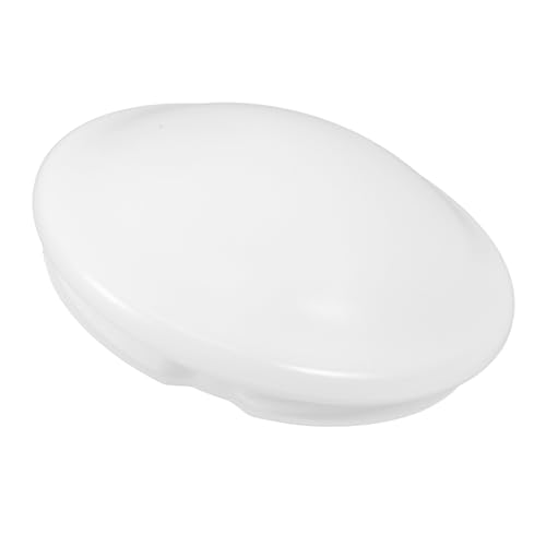 Homoyoyo Runder Deckenleuchtenschirm aus Robustem PC material Langlebiger Deckenlampen diffusor mit Sicherem Befestigungsmechanismus Weiß Geeignet für Schlafzimmer Balkon Küche Bad und von Homoyoyo