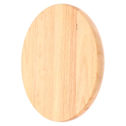 Homoyoyo Runder Hockersitz aus Massivem Holz Robust Langlebig Kratzfest Ersatz Sitzfläche für Kantine Bar und Esszimmer Stilvolles Holzdesign von Homoyoyo