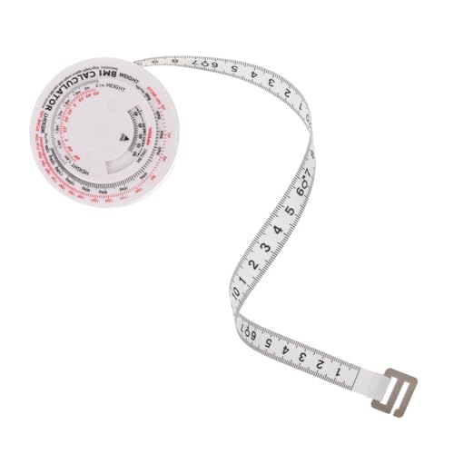 Homoyoyo Rundes Bmi Maßband aus Langlebigem Flexibles Einziehbares Taillenmaßband für Körperumfangsmessung und Fettmessung Fitness und Gesundheits Tracking Tool von Homoyoyo