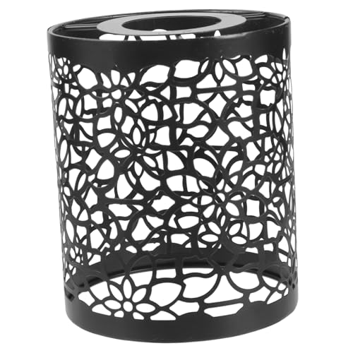 Homoyoyo Rundes Metall Lampenschirm mit Hohlblumenmuster Pendelleuchten abdeckung Einfache Installation Eleganter Lampenschirm für Wohnzimmer Schlafzimmer Bar Küche Stilvolle von Homoyoyo