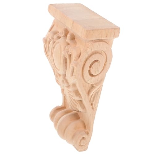 Homoyoyo Rustikaler Geschnitzter Pfeiler Europäischer Stil Dekorativer Säulenhalter Handgefertigte Wanddeko Robustes Ornament für Möbel und Wohnaccessoires von Homoyoyo