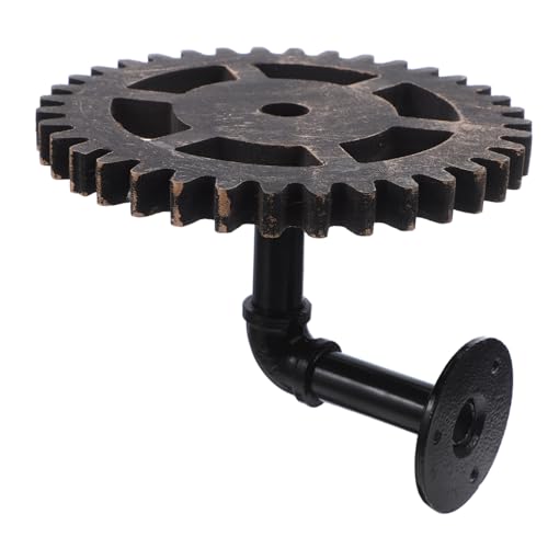 Homoyoyo Rustikales Wandregal mit Rohr-Mechanik-Design Vintage Eisenablage Steampunk Stil Wandboard für Wohnzimmer Küche Schlafzimmer Balkon Stabile Metallkonstruktion von Homoyoyo