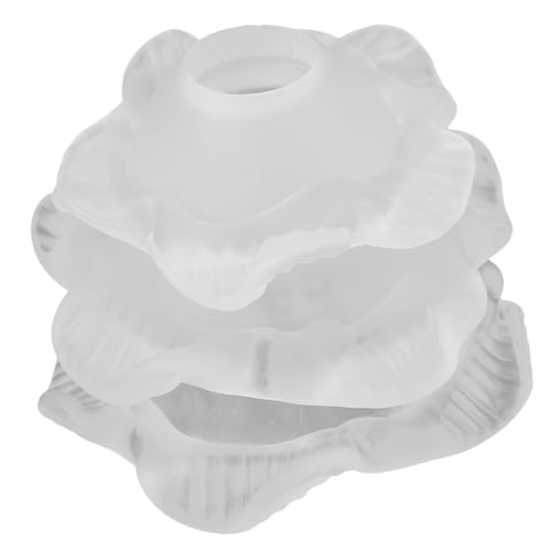 Homoyoyo Schichtglas Lampenschirm Blumenform Wandlampe Lampenabdeckung Leicht Installieren Minimalistisches Design Schützt vor Direktem Licht Ersatz für Defekte Wandleuchten von Homoyoyo