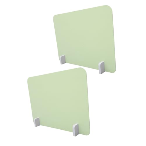 Homoyoyo Schreibtisch Trennwand Grün mit Sockel Tragbares Tisch Panel für Klassenzimmer Büro Leichter Platzsparend Schützt vor Spritzschutz und Visueller Ablenkung von Homoyoyo
