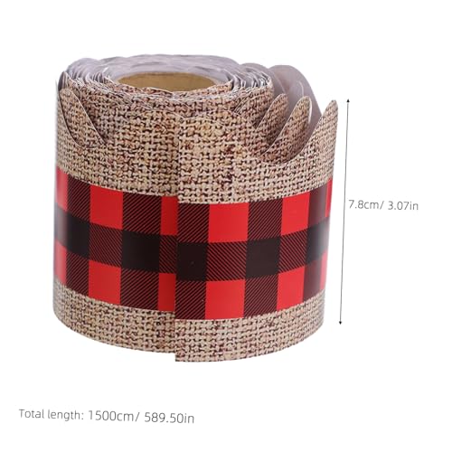 Homoyoyo Schwarze und Rote Board-bordüre mit Klassischem Buffalo-Muster Selbstklebender Abschluss für Schulklassenzimmer Wand Schwarztafeldekoration Einfach Zuschneidbar und Vielseitig Homoyoyo Schwarze und Rote Board-bordüre mit Klassischem Buffalo-Muster Selbstklebender Abschluss für Schulklassenzimmer Wand Schwarztafeldekoration Einfach Zuschneidbar und Vielseitig von Homoyoyo