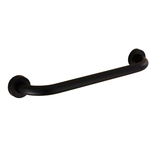 Homoyoyo Schwarzer Edelstahl Badezimmer Haltegriff Rutschfester Sicherheitsgriff für Badewanne und Toilette Wandmontage Rostfrei Multifunktional mit Handtuchhalter Geeignet für Senioren von Homoyoyo