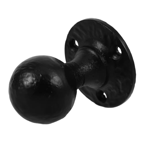 Homoyoyo Schwarzer Runder Möbelgriff aus Gusseisen Robust und Langlebig Stilvolles Design für Küchenschränke und Kommoden Vielseitiger Möbelgriff Einfache Montage Dekorativer Griff für von Homoyoyo