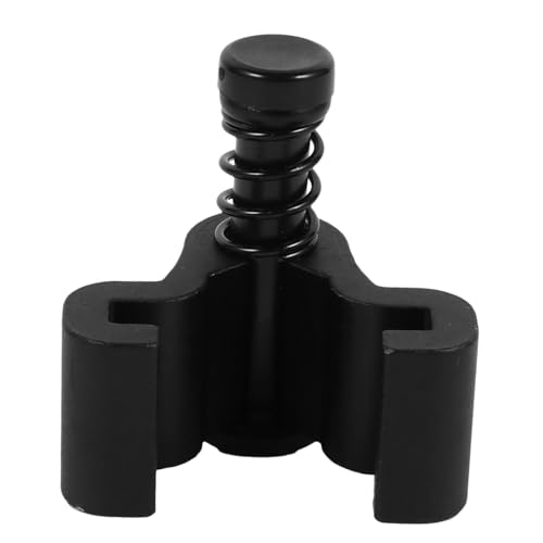 Homoyoyo Schwarzer Schiebetür türstopper aus Carbonstahl Einstellbarer Bodenführer mit Geräuschreduzierung Stabiler Scheunentür sicherheitsmechanismus für Sichere Geräuscharme Türführung von Homoyoyo