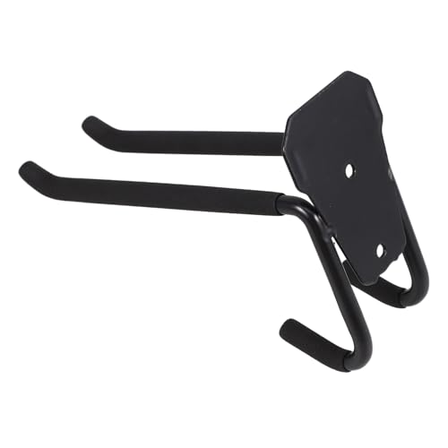 Homoyoyo Schwere Wandhaken für Garage und Garten Doppellagige Hohe Tragkraft Multifunktional für Werkzeug Leiter Fahrrad Robust und Einfach zu Montieren Schwarz von Homoyoyo