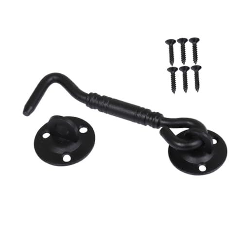 Homoyoyo Schwerer Sicherheitsschieber aus Edelstahl Rostfreier Fensterschlossriegel mit Privacy haken Wetterfester Torriegel für Scheunen Schiebe Doppeltüren für Fenster und Garagentore von Homoyoyo