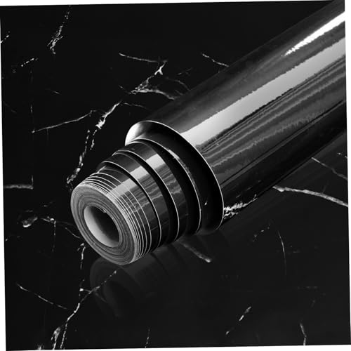 Homoyoyo Selbstklebende Marmorfolie Schwarz Aluminiumfolie Pet Küchenarbeitsplatte Bad Möbelaufkleber Wasserfest Strapazierfähig Leicht Zuschneidbar Für Wand Schlafzimmer Wohnzimmer Homoyoyo Selbstklebende Marmorfolie Schwarz Aluminiumfolie Pet Küchenarbeitsplatte Bad Möbelaufkleber Wasserfest Strapazierfähig Leicht Zuschneidbar Für Wand Schlafzimmer Wohnzimmer von Homoyoyo