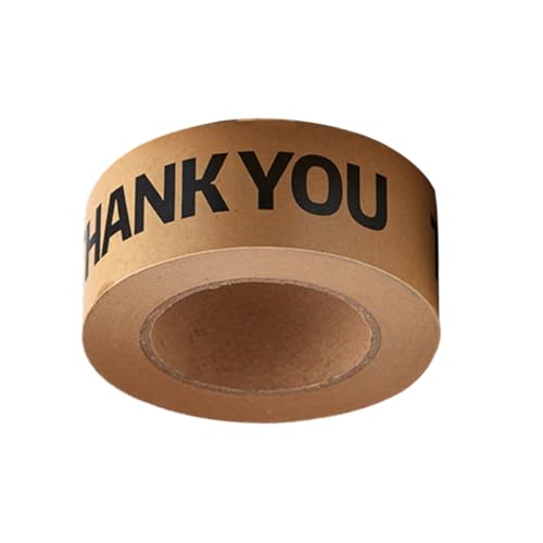 Homoyoyo Selbstklebendes Kraftpapier packband Bedruckbar mit Thank You Motiv Reißfest und Umweltfreundlich als Geschenkverpackungsband für Sowie Versandpakete Homoyoyo Selbstklebendes Kraftpapier packband Bedruckbar mit Thank You Motiv Reißfest und Umweltfreundlich als Geschenkverpackungsband für Sowie Versandpakete von Homoyoyo