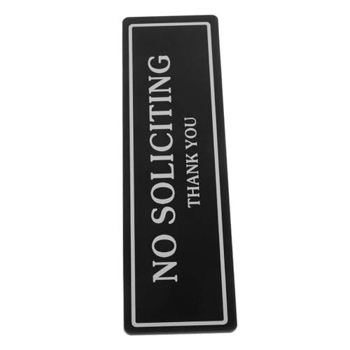 Homoyoyo Selbstklebendes No Soliciting Schild aus Schwarzem Acryl Wetterfestes Tür Warnschild für Haus Büro Garten Hohe Sichtbarkeit Einfache Langlebig Homoyoyo Selbstklebendes No Soliciting Schild aus Schwarzem Acryl Wetterfestes Tür Warnschild für Haus Büro Garten Hohe Sichtbarkeit Einfache Langlebig von Homoyoyo