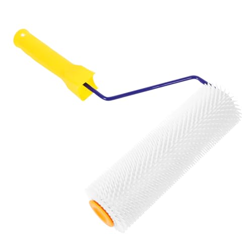 Homoyoyo Selbstnivellierende Stachelwalze Bodenausgleichsrolle Spiked Roller für Estrich und Bodenbeschichtung Handwerkzeug mit Robustem Kunststoffgriff Langlebig und von Homoyoyo