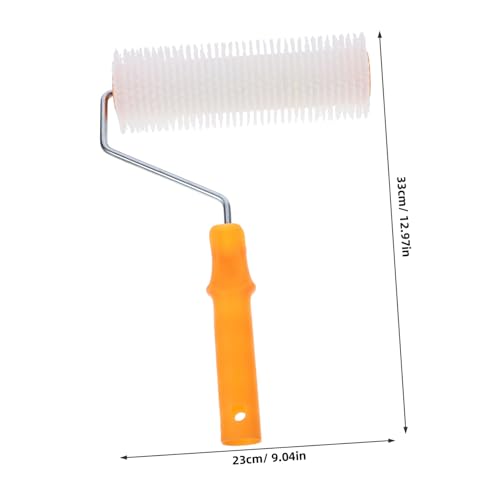 Homoyoyo Selbstnivellierender Stachelroller für Epoxidharz Bodenbeschichtung Langlebige Nagelwalze für Entlüftung von Ausgleichsmasse und Zementboden Wiederverwendbar und Zufällige Farbe von Homoyoyo